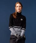 23区GOLF 【WOMEN】【ウォッシャブル 】バイカラー ニットソー