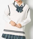 WEGO 【SCHOOLITEM】ラインスクールニットベスト
