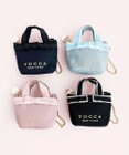 TOCCA 【新色に大人なベージュカラーが追加！】BICOLOR RIBBON MINI CHARM ミニチャームポーチ