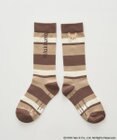 earth music&ecology リラックマ×earth マルチボーダーソックス