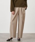 ATON WOOL GABARDINE | ワイドツータックパンツ