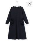23区 【R(アール)】リュクスダブルクロス フラワーモチーフ ワンピース