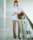 自由区 S 【SHIHOさん着用・すっきり見え・旬シルエット】ハイストレッチドライカルゼフレア パンツ