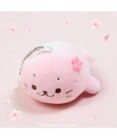 Mother garden しろたん 桜色 ふわもち ぬいぐるみキーホルダー