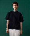 23区GOLF 【23Fondation/MEN】【UVケア】衿ロゴ モックネックシャツ