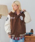 WEGO 【ユニセックス着用ITEM/SMLサイズ展開】メルトンワッペンスタジャン