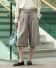 Green Parks イージーケアキュロットパンツ