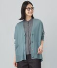 J.PRESS LADIES L 【洗える】SILKY RAYON STRETCH Vネック カーディガン