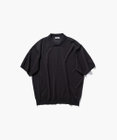 ATON COTTON WASHI KNIT | ハーフスリーブポロセーター - UNISEX