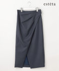 23区 S 【エステータ】ウールシルクダブルクロス スカート