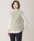 J.PRESS LADIES L 【洗える】CLEAR COTTON BLEND ニット ベスト
