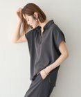 YECCA VECCA 【接触冷感】COOLスキッパーブラウス