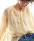 UNFILO シアーギャザーブラウス