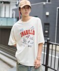 WEGO 【速乾/ひんやり/ユニセックス着用ITEM】接触冷感フロッキープリントグラフィックT（SS）