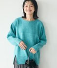 CRAFT STANDARD BOUTIQUE 編み違い斜めスリットニットチュニック