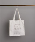 Maison de FLEUR ツイードロゴ刺繍スクエアトートバッグ