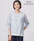 J.PRESS LADIES S 【WEB限定・洗える】Vis/Peスパーク シアー ボーダー ニット