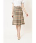 DAKS ウールボイル チェックキルト スカート