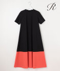 23区 【R(アール)】コットンカラーブロック ワンピース