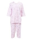 Wing 【数量限定　特別価格】パジャマ　７分袖・８分丈ズボン　綿100%　花柄　ウイング／ワコール　EP8951
