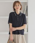 J.PRESS LADIES 【洗える】DRY COTTON ニットポロ