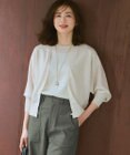 【WEB&一部店舗限定カラーあり】シャイニーシアー ドルマンスリーブ カーディガン
