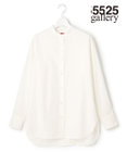 23区 【23区 | 5525gallery】コットンタイプライター バンドカラー シャツ