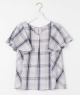 ANY SIS S 【洗える】チェックフレア ブラウス