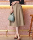 Tiaclasse L 【洗える】ウール調フレアスカート