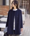 J.PRESS LADIES 【WEB限定カラーあり】ブレンドビーバー ノーカラー コート