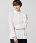 uncrave コットンツイル ペプラムシャツ（uncrave WHITE）
