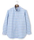 J.PRESS MEN 【KING SIZE】コットンオックス マルチチェック シャツ / ボタンダウン