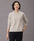 J.PRESS LADIES L 【洗える】SEMI WORSTED WOOL クルーネック ニット