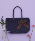 Maison de FLEUR リボンチャーム付き3ルームトートバッグ