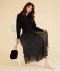 Feroux 【セットアイテム】ケーブルニット×オーガンジースカート