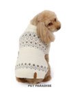 PET PARADISE ペットパラダイス ニット ノルディク柄  《ホワイト》 小型犬