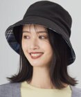 J.PRESS LADIES 【洗える・UV・畳める】Check バケット ハット