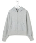 J.PRESS YORK STREET 【WOMEN】ラメ裏毛ジップアップ フーディ