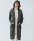 BEIGE， 【ロングセラー・新色追加】OPTICAL / ペーパーヤーンシアーロングカーディガン