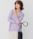 23区 【WEB限定】カシミヤブレンドバルキー Vネック ニット
