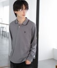 WEGO 【25年秋冬新作/ユニセックスITEM/SMLサイズ展開】別注USPOLOラインポロシャツ（長袖）