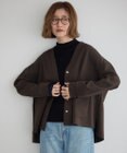 YECCA VECCA 金釦カットジョーゼットカーディガン