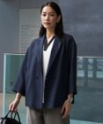 ICB L ドライアセテートスラブ 8分袖ジャケット