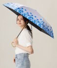 自由区 【UVカット・晴雨兼用】オルタンシアプリント 折りたたみ傘