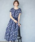 自由区 L 【17号サイズまで展開・ご好評につき追加生産・新色追加】ハーバルフロープリント ワンピース