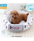 PET PARADISE リサとガスパール クールカドラー 丸型《パリ柄》 小型犬