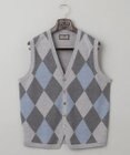 GOTAIRIKU 【家庭洗濯可能】イタリア糸 ハイゲージ ベスト