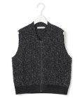 ICB 【洗える】 カラーニットツイード ベスト