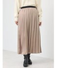 earth music&ecology サテンプリーツスカート