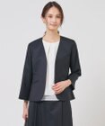 J.PRESS LADIES S 【定番人気・セットアップ対応】OXIJEWEL ストレッチ ノーカラー ジャケット